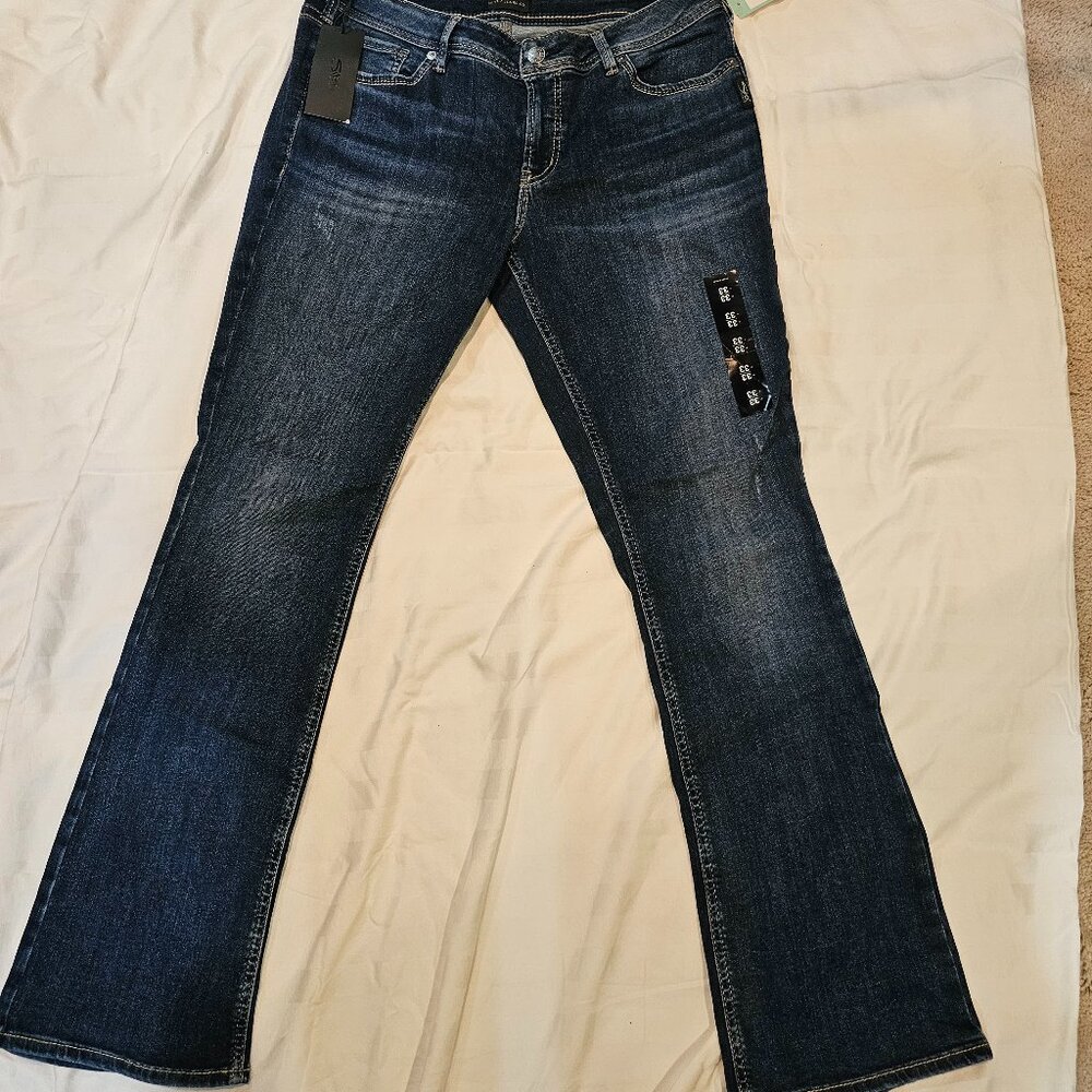 Silver Elyse Slim Boot Cut Jeans